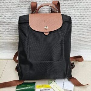 NEW Longchamp Mini Le Pliage Backpack In Black